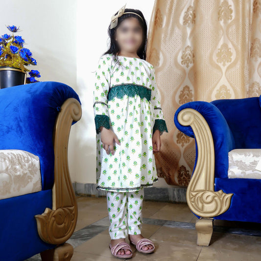 Baby Girl Stitched Dress Nishat Lawn 2024